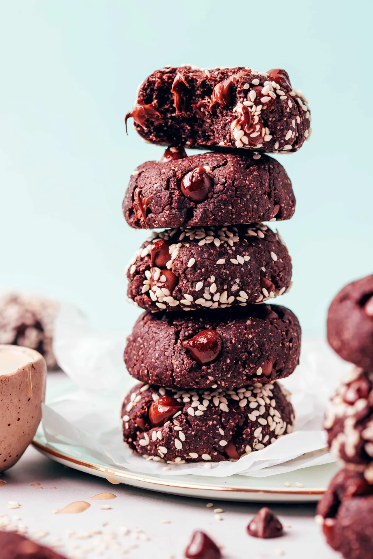 Cookie de Tahine e Chocolate: Receita Fit, Vegana e Sem Glúten