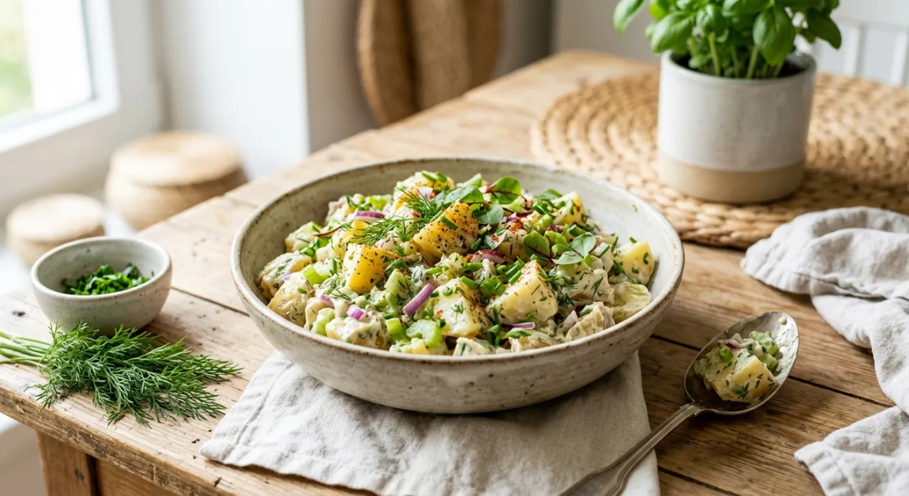 Salada de Batata Vegana: Receita Cremosa e Fácil em 30 Minutos