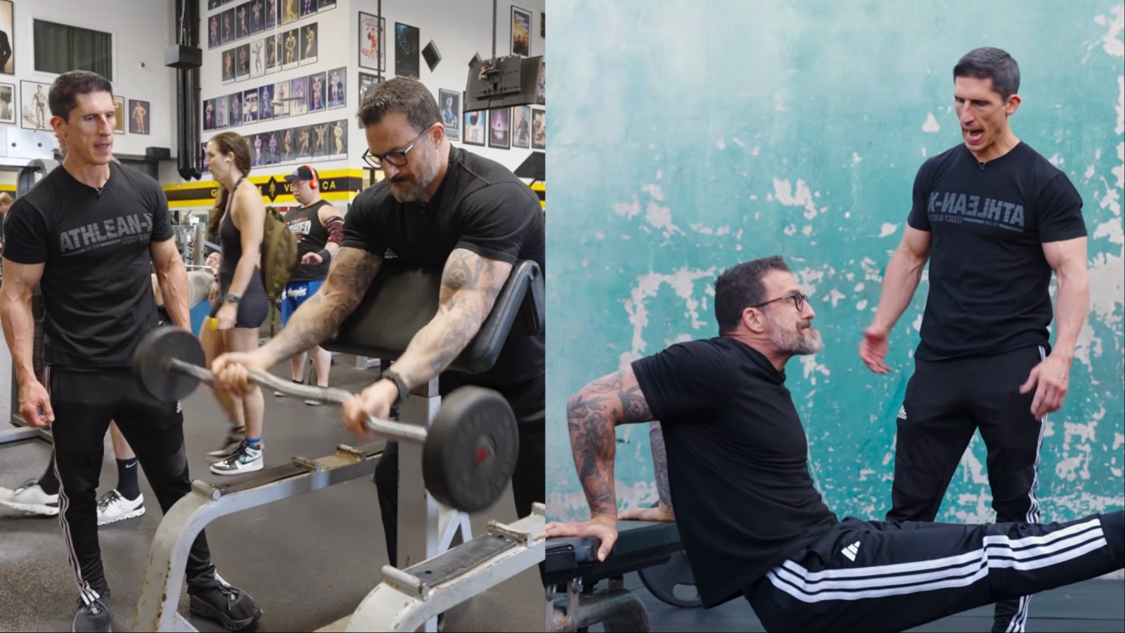 Atleta realizando rosca direta com halteres em academia, focando na contração máxima do bíceps com técnica precisa
