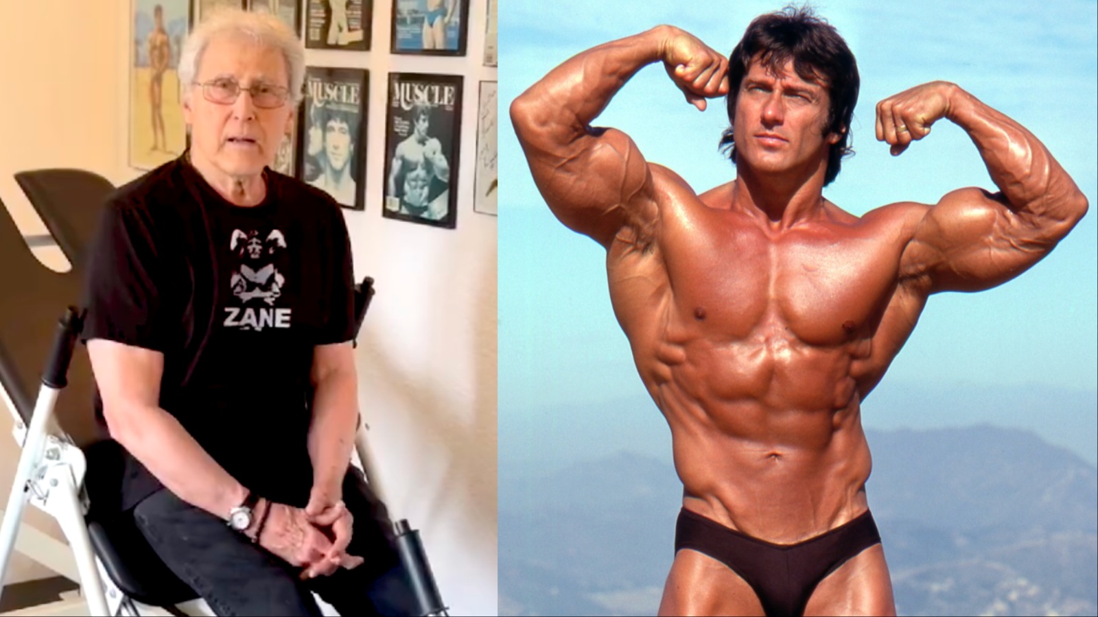 Um corpo masculino muscular, com músculos definidos, segurando um prato de frango grelhado e abacate