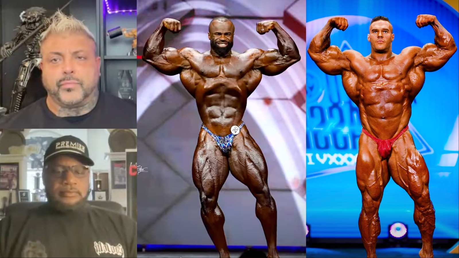 Um homem com músculos definidos faz um abdominais, com uma Bíblia aberta ao lado e uma garrafa de suplemento de proteína na mesa