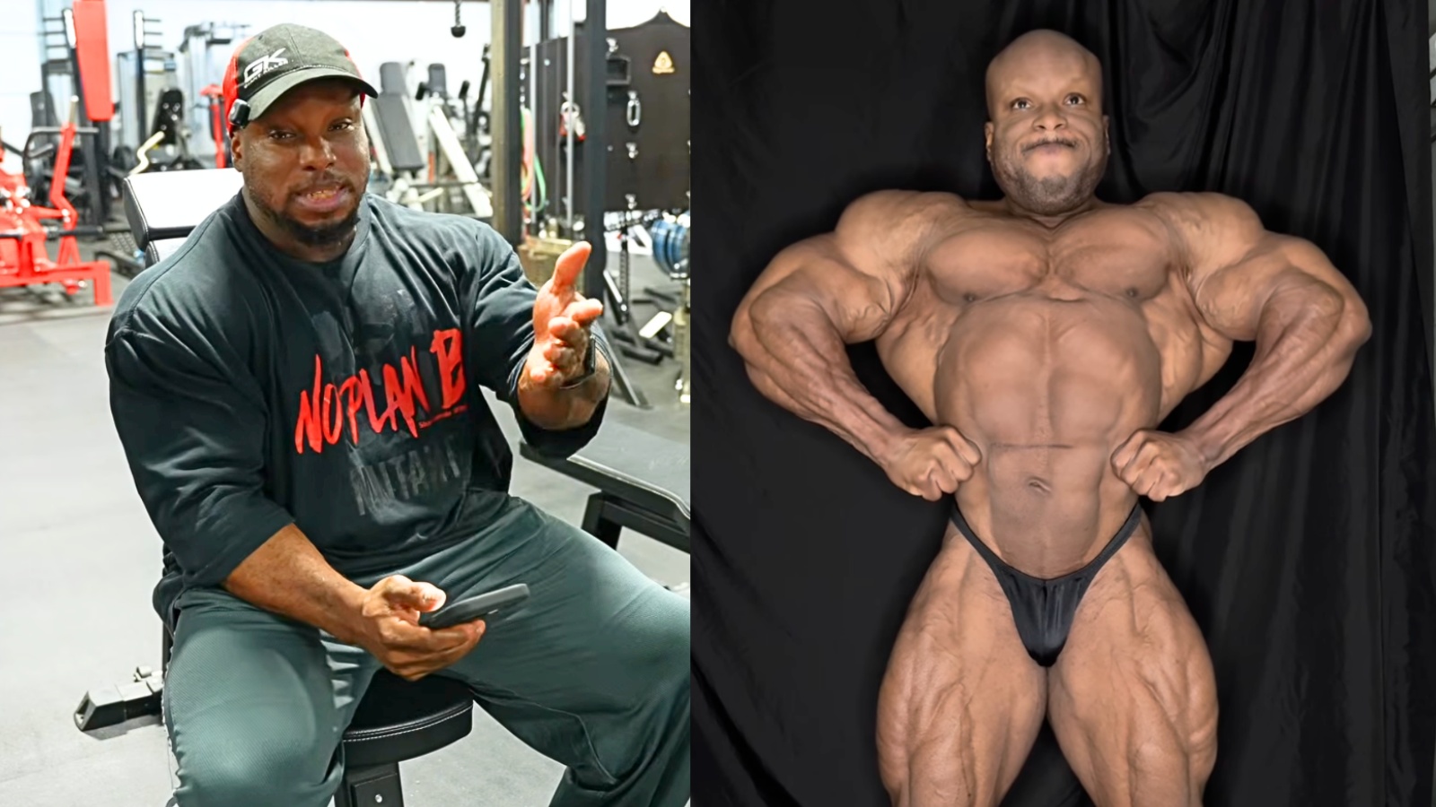 Um atleta de musculação com peito e pernas definidos, segurando um copo de proteína em pó