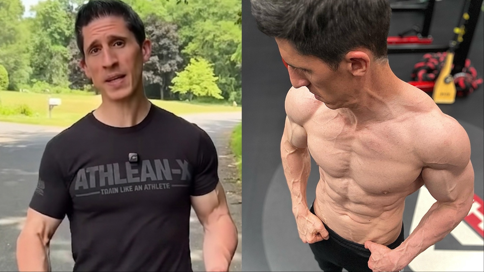 Pessoa em roupa esportiva, caminhando ao ar livre com postura ereta, braços flexionados e tênis de corrida