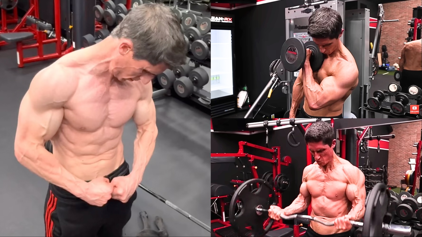 Peso de massa muscular, garrafas de whey e caseína, e frutas frescas
